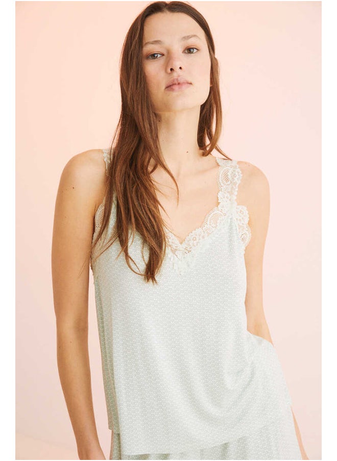 women'secret - Short lace pajamas - Image 1