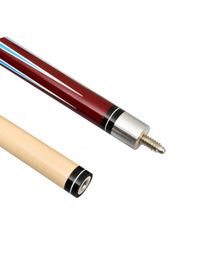 MoyanSuper MoyanSuper 58 inch Set of 2 Pool Cue Sticks, 2 Piece Maple Billiard Cue Stick 20 Oz Great for House or Bar  - Image 3