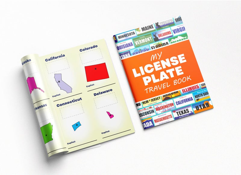 Jazzoo License Plate Game for Kids - 12 Travel Sticker Books - Fun Road Trip Activity for Family Vacations - USA States - Image 3