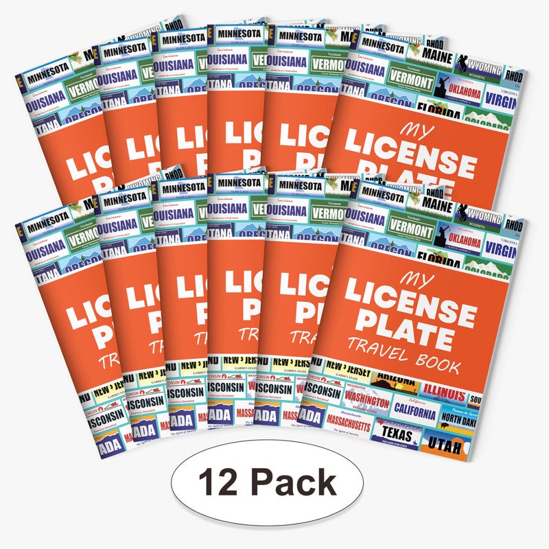 Jazzoo License Plate Game for Kids - 12 Travel Sticker Books - Fun Road Trip Activity for Family Vacations - USA States - Image 2