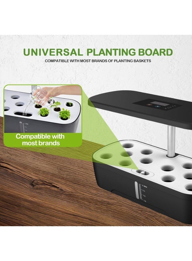 YOUWE7 12 Pods Hydroponics Growing System Kit, Indoor Herb Garden with LED Full-Spectrum Grow Iight, Adjustable Height, Quiet Smart Pump, Built-in Timer Function, Kitchen Christmas Gifts - Image 3