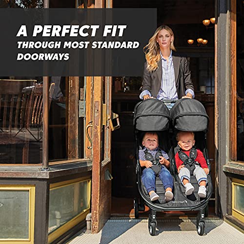 Baby Jogger City Tour 2 Double Stroller Compact & Sleek Twin Design with Easy-To-Maneuver Features Ideal for Growing Kids Plush Imported - Image 2