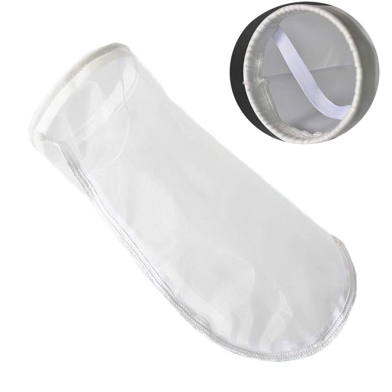 Honritone Nylon Mesh Filter Socks Bag 200 Micron 7 Inch Ring by 16 Inch Long NMO Aquarium Filter Bags -1Pack (200 Micron 7" x 16") - Image 2