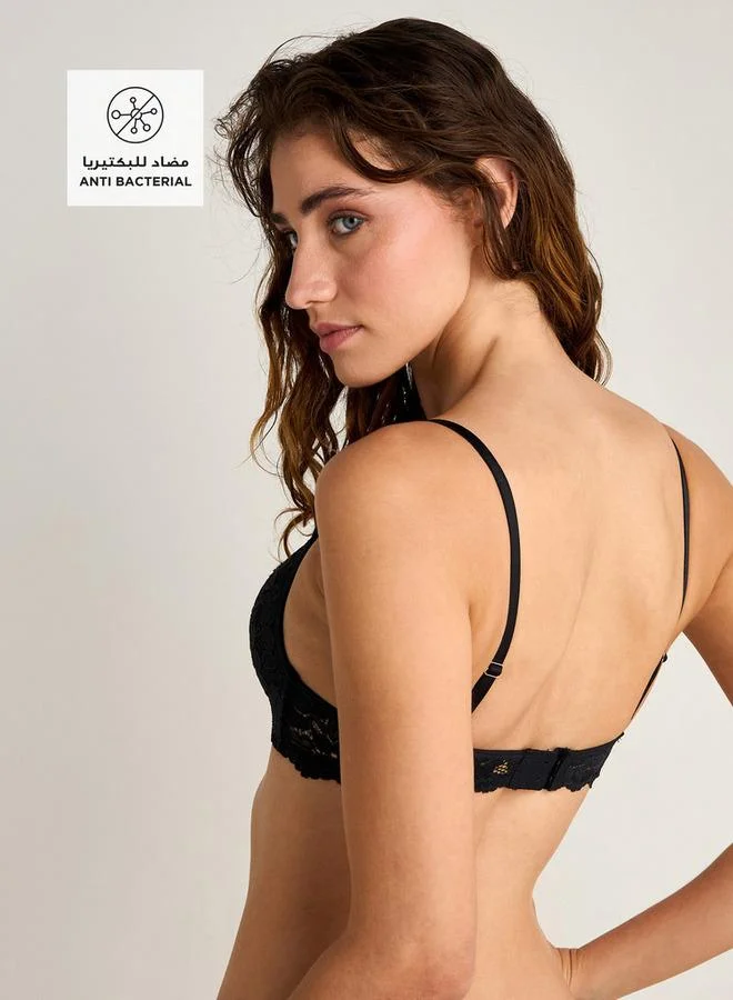 سبلاش فيڤ حمالة صدر دانتيل ديمي بإغلاق بخطاف وعين