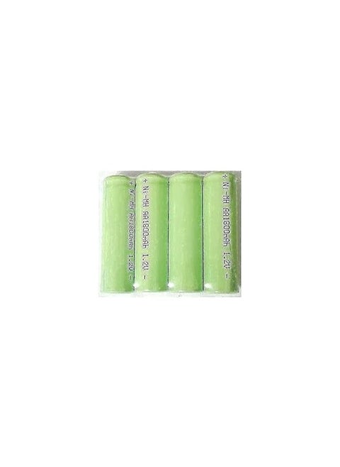 Rechargeable Batteries - AA - 1.2V - NI-MH (Set of 4, 1800 mAh