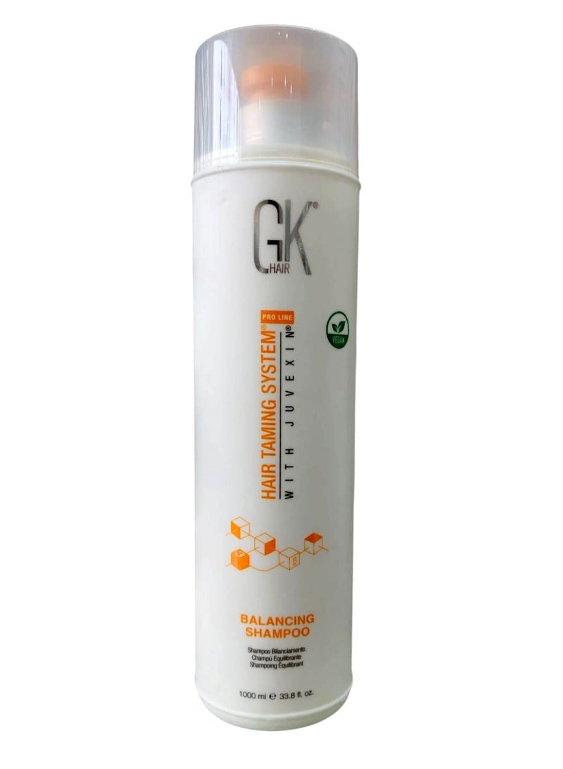 GK Hair Hair Taming System with Juvexin  Balancing  Moisturizng Shampoo 1000 ml - Image 1