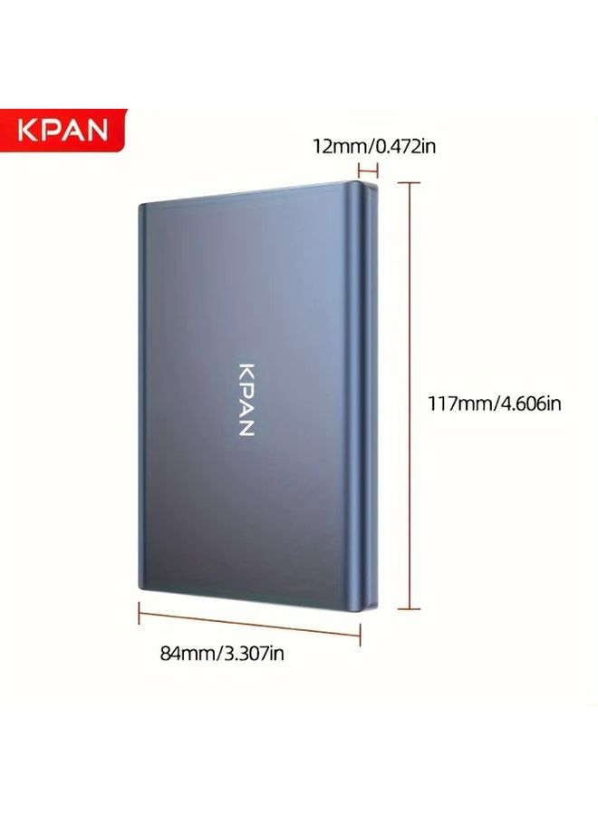 1TB Pink 2.5 Inch Portable External Hard Drive High Speed USB 3.0 Metal Shell Mechanical HDD Storage Expansion For PS4 PC Mac TV Laptop - Image 2