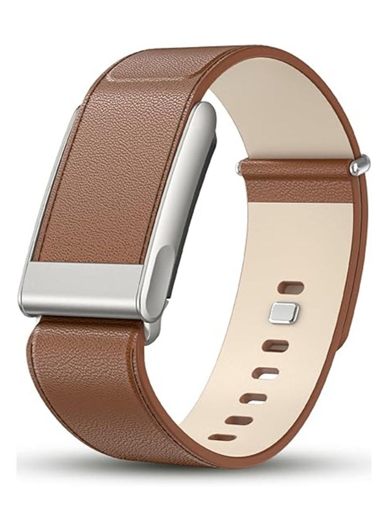 Aikanbo Leather Band Compatible with WHOOP 5.0/MG Band Strap Men Women, Genuine Leather Rugged Durable Replacement Wristbands Straps for Whoop 5.0 Bands | Not for Whoop Gen 4 - Image 1
