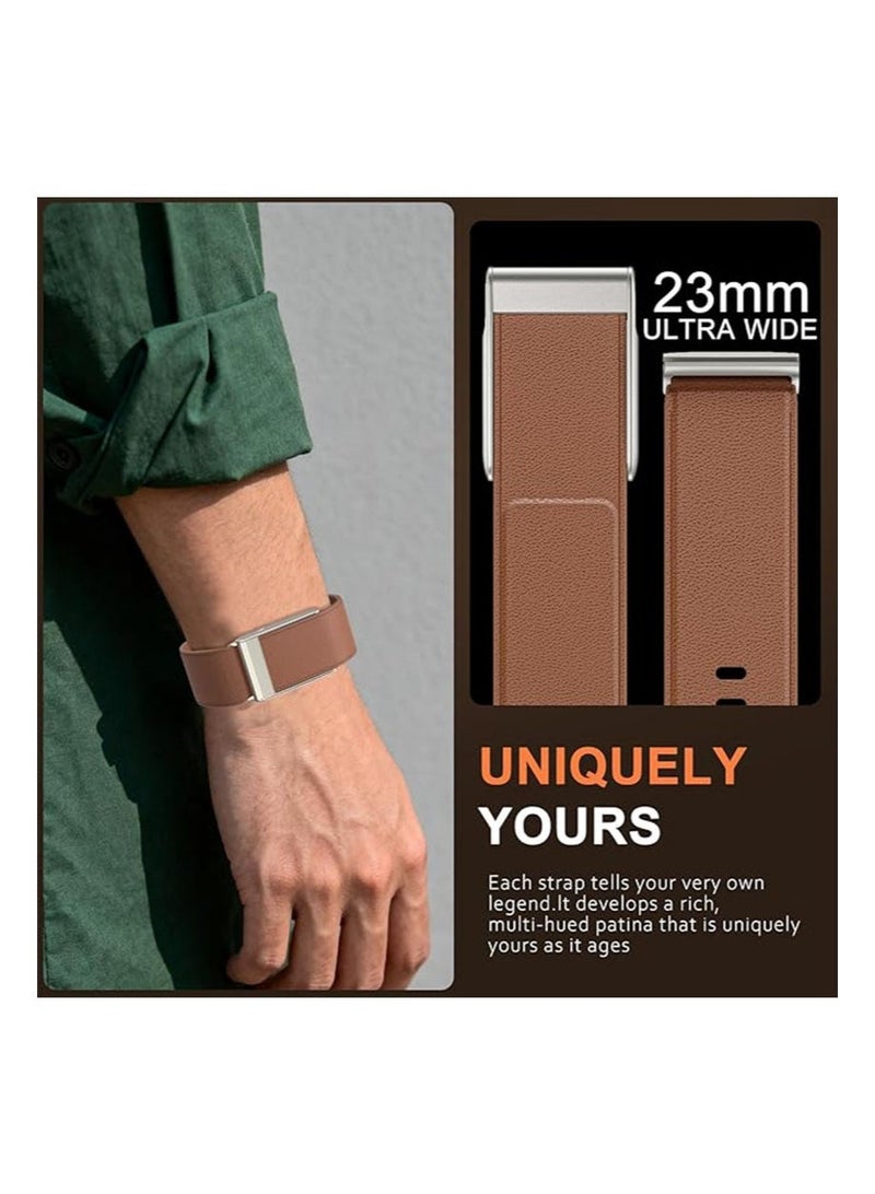 Aikanbo Leather Band Compatible with WHOOP 5.0/MG Band Strap Men Women, Genuine Leather Rugged Durable Replacement Wristbands Straps for Whoop 5.0 Bands | Not for Whoop Gen 4 - Image 5