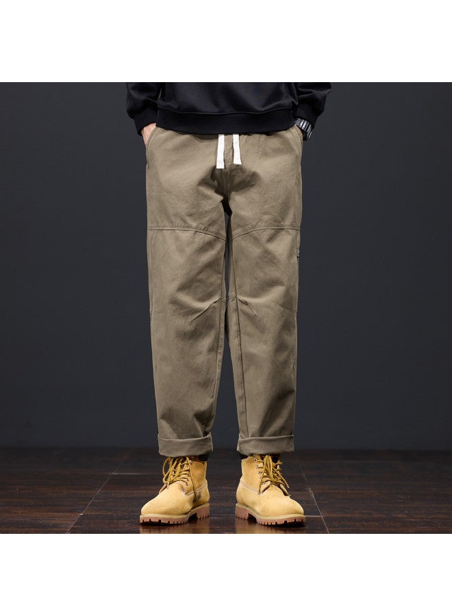 ZENGZHI Men's Casual Cargo Pants 2025 Spring Retro Versatile Loose-fit Harem Workwear Trousers - Image 4