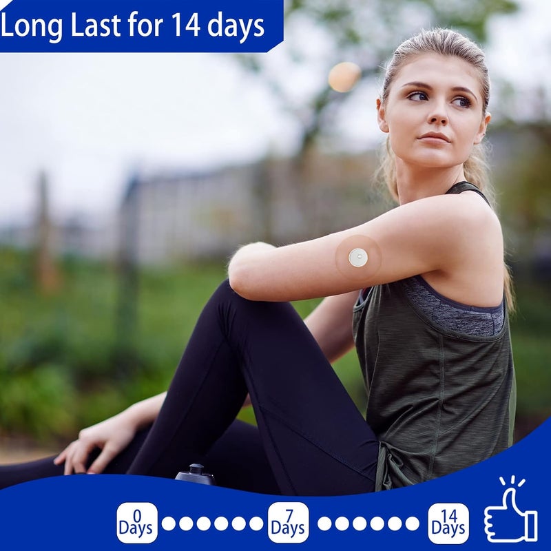 60Pack Libre 3 Plus Sensor Covers Waterproof Adhesive Patches for Freestyle Glucose 15 day Sensor Patch CGM Clear Overpatch Bandage Latex-free Hypoallergenic Sweatproof Breathable, without Hole - Image 4