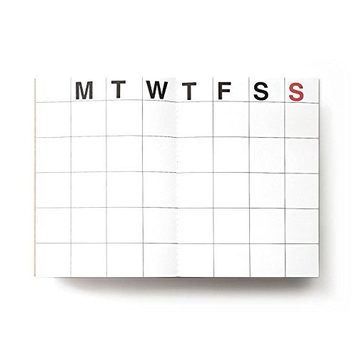 JSTORY Large Monthly Planner Set of 2 Stitch Bound Flat Lay Year Round Flexible Cover Goal/Time Organizer Thick Paper Eco Friendly Customizable A4 16 Months 36 Pages 18 Sheets Kraft - Image 2