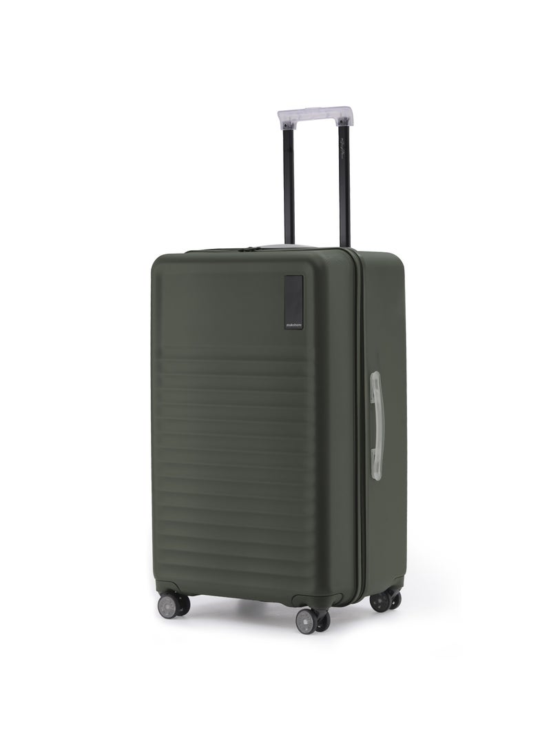 Mokobara The Aisle Trunk Check-In Large Luggage - Durable Polycarbonate Material | Olive Green, Homegrown - Image 1