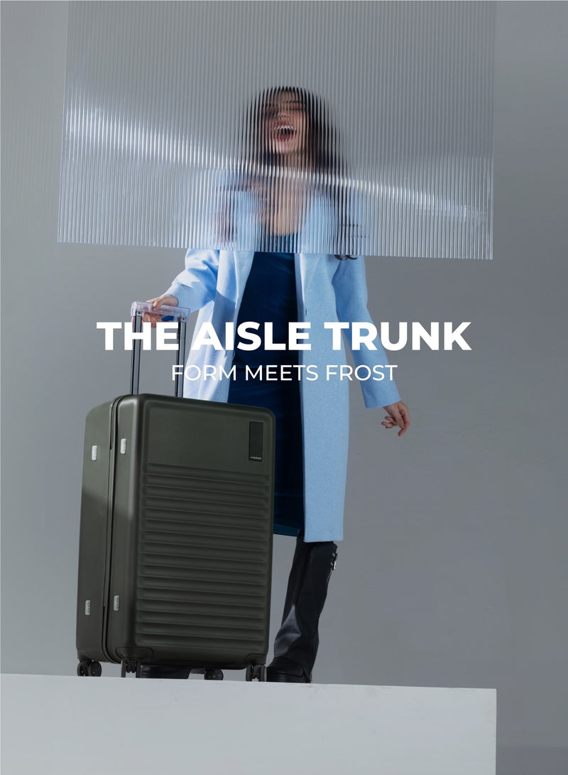 Mokobara The Aisle Trunk Check-In Large Luggage - Durable Polycarbonate Material | Olive Green, Homegrown - Image 2