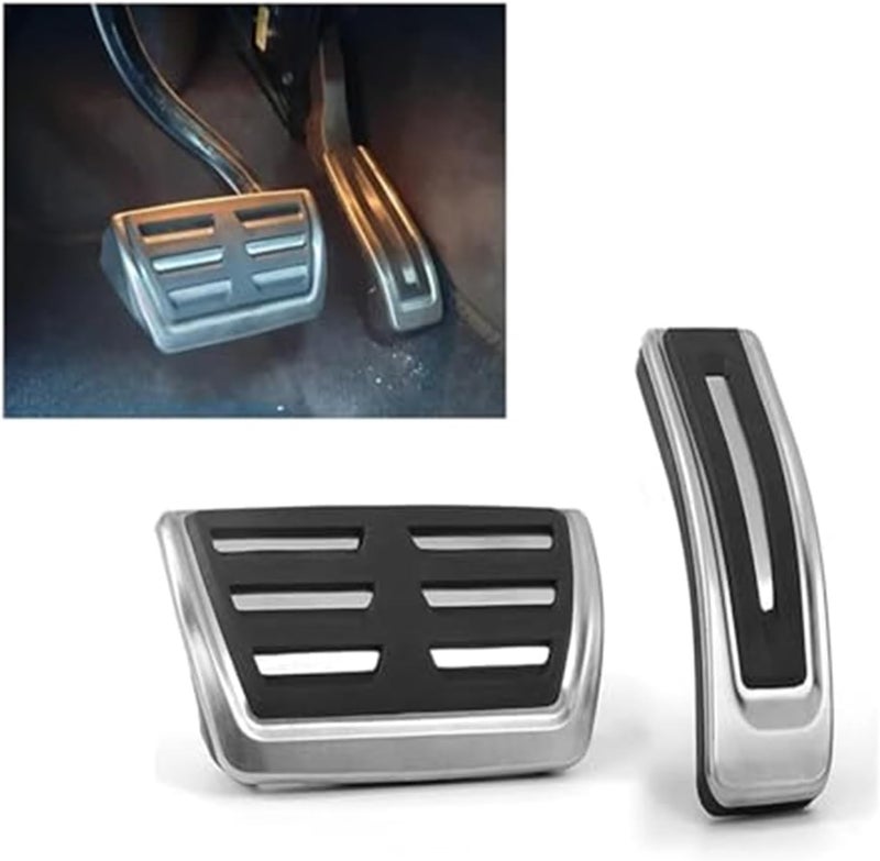 Wivplex Car Fuel Brake Pedal Cover Set for VW Touareg - Image 2