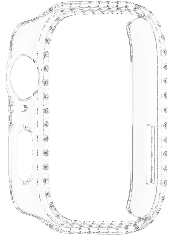 Bling Case Compatible with Huawei Watch Fit 3, Slim Hard PC Frame Protective Cover Without Screen Protector, Crystal Diamond Bumper Case for Women and Girls – Clear - Image 5