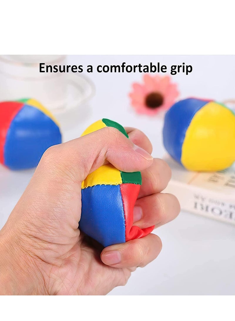 Raxoom Juggling Balls, 4 Pack Juggle Balls Set Circus Balls with 4 Panel Design Professional Learning Toys for Beginners Kids and Adults, 5cm, Mixed Colors - Image 3
