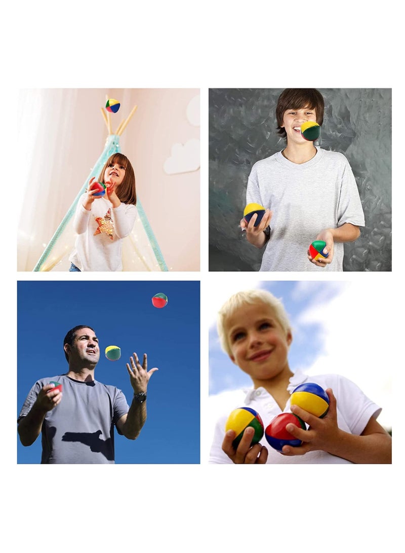 Raxoom Juggling Balls, 4 Pack Juggle Balls Set Circus Balls with 4 Panel Design Professional Learning Toys for Beginners Kids and Adults, 5cm, Mixed Colors - Image 5