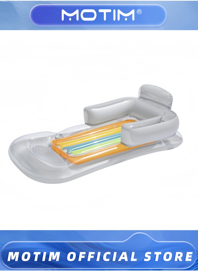 Motim - Floating Bed Inflatable Pool Float Summer Outdoor Inflatable Beach Swimming Pool Float Water Lounger,Portable Inflatable Recliner - Image 1