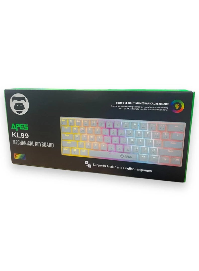APES Mechanical Keyboard Gaming Keyboard That Supports Both Arabic And English Languages - Image 2