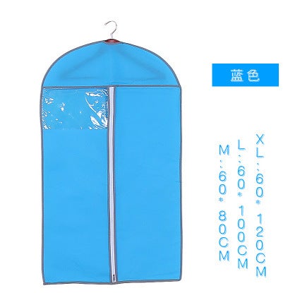 Breathable Fur Coat Dust Cover Storage Bag Blue 