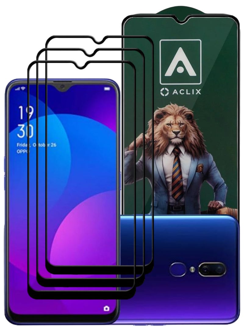 أكاليكس 3 قطع، حماية شاشة،  لهاتف اوبوF11، جودة ممتازة. - Image 1