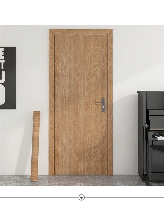 آنا ورق حائط ذاتي اللصق بتصميم خشبي مزيف 45 سم × 2 م مقاوم للماء والرطوبة والزيت لتجديد المنازل - Image 2