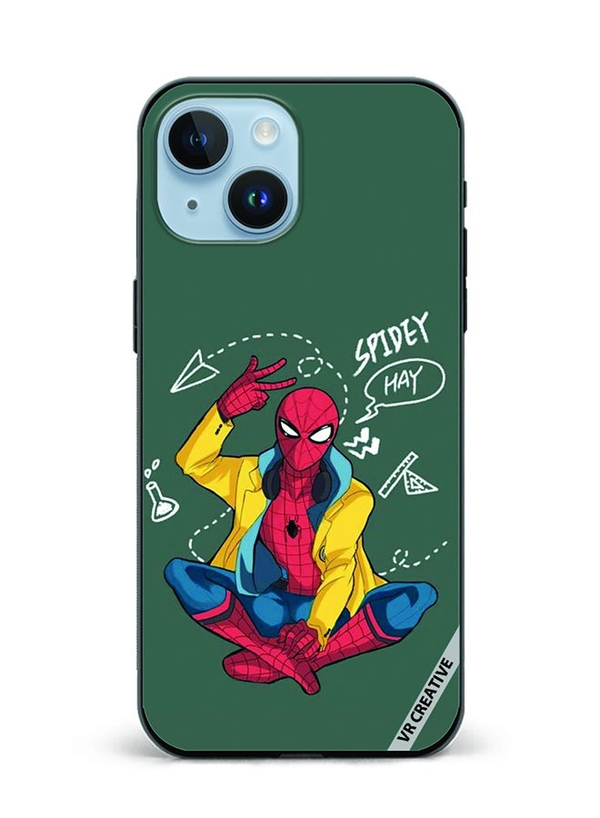 VR CREATIVE Protective Case Cover For Apple iPhone 15 Plus Spiderman Design Multicolour - Image 1