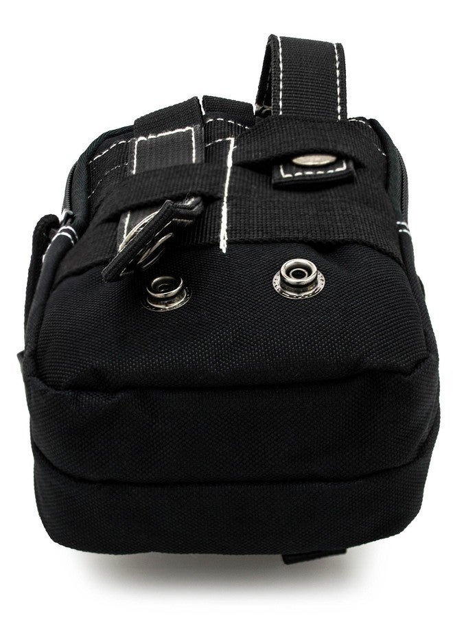 باستكس جراب تكتيكي متعدد الأغراض من باستكس، أسود اللون، مناسب للهواتف الذكية، حقيبة حمل وأمان، حقيبة خصر، جيب للأجهزة والنقود، متوافق مع آيفون 6s، سامسونج جالاكسي S7، نوت 5، إل جي G5، وآيفون 7. - Image 5