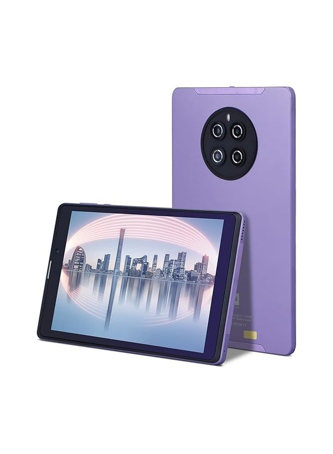 REBENUO C idea Tablet CM815 8-inch screen LTE connectivity supports 5G band Wi-Fi connection equipped with 8GB RAM and 512GB storage space with a durable shock-resistant cover (Purple) - Image 1