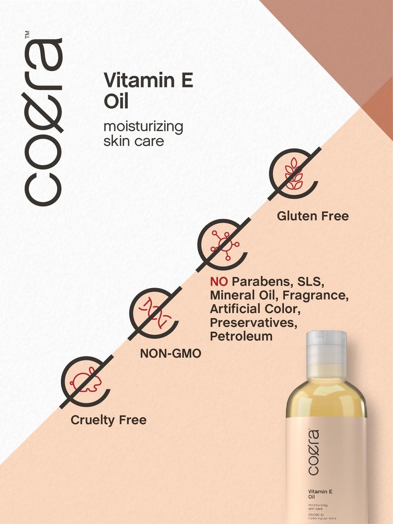 Coera Vitamin E Oil | 20,000 IU | 16 fl oz | Moisturizing & Hydrating for Skin, Face, Hands and Body | Free of Parabens, SLS, & Fragrances - Image 4