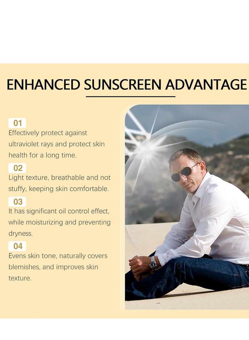 إيلهو واقي من الشمس محسن SPF 90+ PA +++ ، كريم شمس للوجه عالي الحماية للأشعة فوق البنفسجية UVA و UVB - لوشن شمسي مرطب طبيعي مناسب لجميع أنواع البشرة 50 مل - Image 4