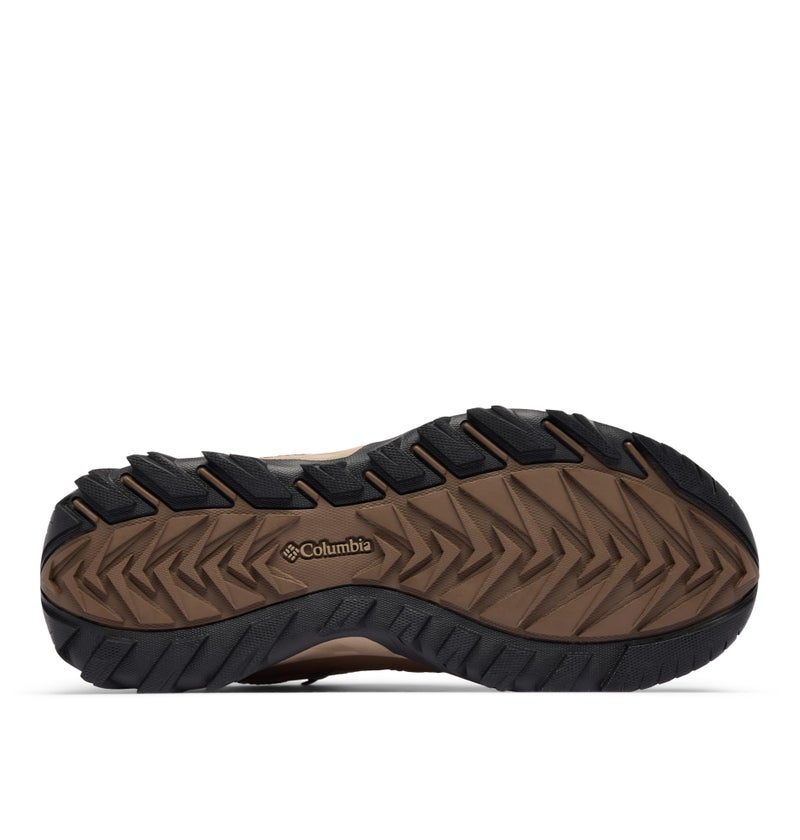 Columbia Mens Strata Trail Mid Waterproof, Dark Brown/Khaki II, 11 - Image 5