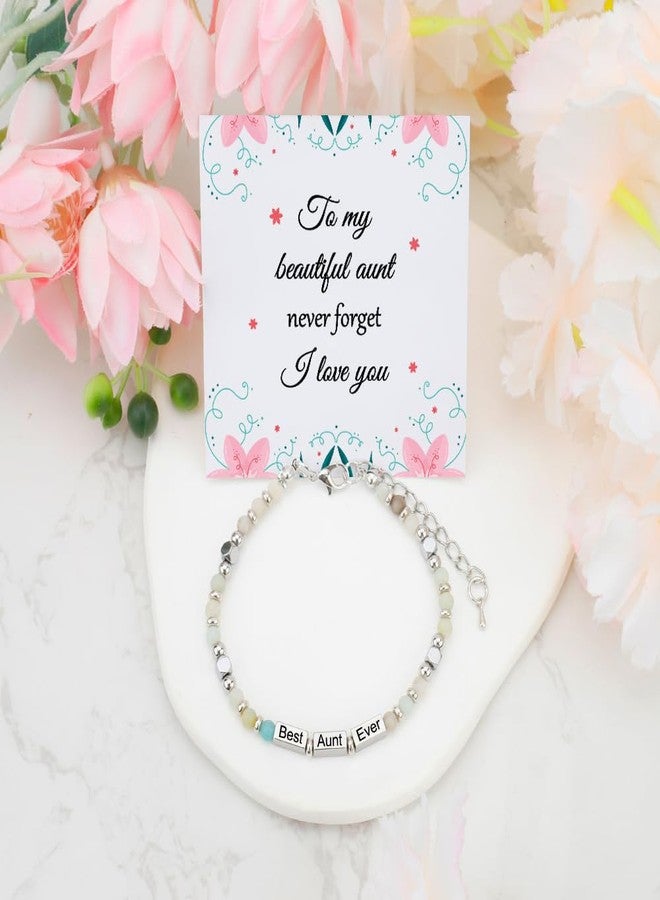 EGHTvmok Aunt Gifts,Aunt Christmas Gift Auntie Birthday Stocking Stuffers Womens Bracelets Gifts for Aunts from Niece Nephew Mothers Day Auntie Gift for Adults Bracelets Gift for Women - Image 3
