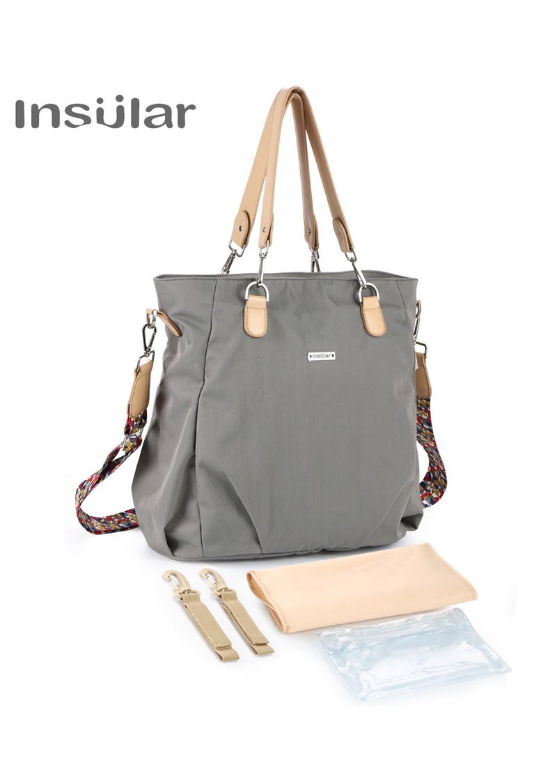insular Large Capacity Convertible Shoulder Diaper Bag - Image 1