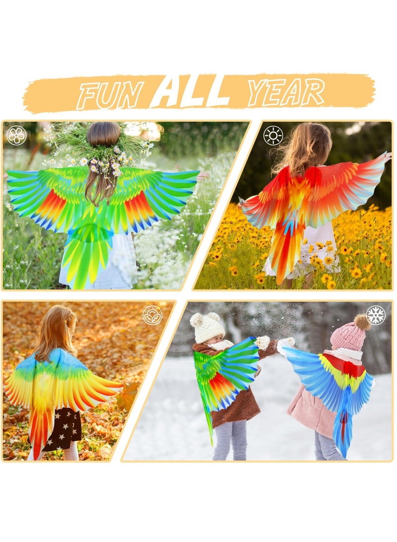 XiuWoo Bird Costume for Kids with Mask Eagle Dragon Wings Costumes Boys Girls Dress-up Cape Halloween Party Favors Gifts - Image 2