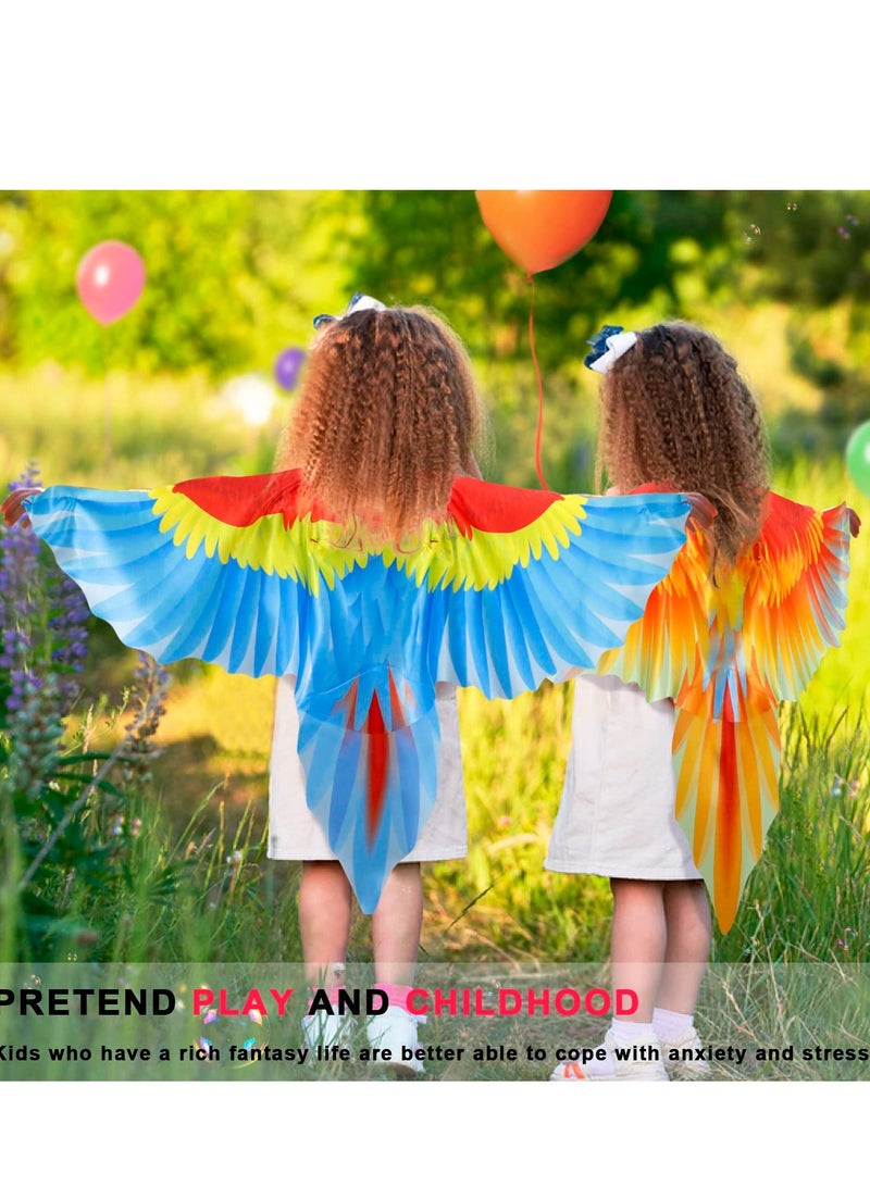 XiuWoo Bird Costume for Kids with Mask Eagle Dragon Wings Costumes Boys Girls Dress-up Cape Halloween Party Favors Gifts - Image 3