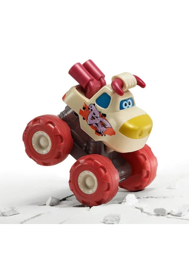 Babycare Baby Monster Truck Toy - White/Red  - Image 3