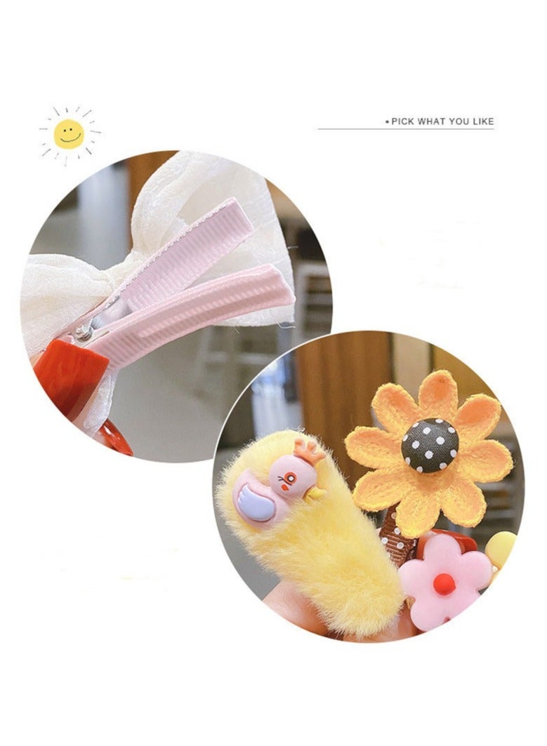 18 PCS Cute Hair Clips Fashion Girls Hair Accessories Lovely Animal Barrettes Set Non-slip Metal Snap Pins for Girls Kids Teens Toddlers  - Image 5