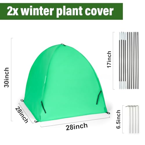 RooTrimmer Plant Covers Freeze Protection for Winter Outdoor Garden Frost CoverReusable Shrub Blankets BagsPotted Fruit Vegetable Sall Tree Pest Protector28inch2Pack - Image 3