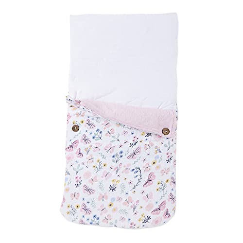haus & kinder 3 in 1 Baby Sleeping Bag & Carry Nest | Cotton Bedding Set for Infants & New Born Baby | Portable/Travel & Skin Friendly | 0-6 Months (Butterfly Garden) - Image 4