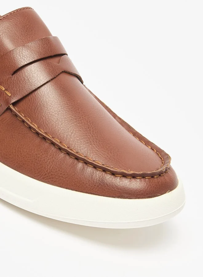 ال بي ال من شو اكسبرس Men's Solid Slip-On Loafers