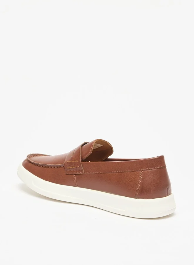ال بي ال من شو اكسبرس Men's Solid Slip-On Loafers