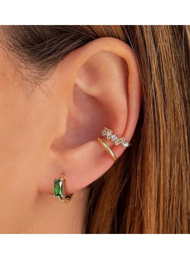 Small Gold Hoop Earrings - Image 2