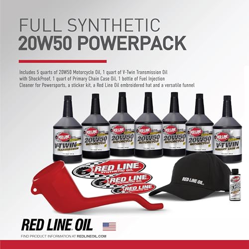 Red Line 90226 Powersport Motor Oil V-Twin 20W50 Powerpack Kit - Image 3