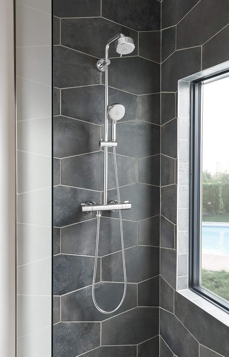 26043001 Tempesta Cosmopolitan Fixed 4-Setting Shower Head, Rain O2 Rain Massage Jet Settings, Starlight Chrome - Image 2
