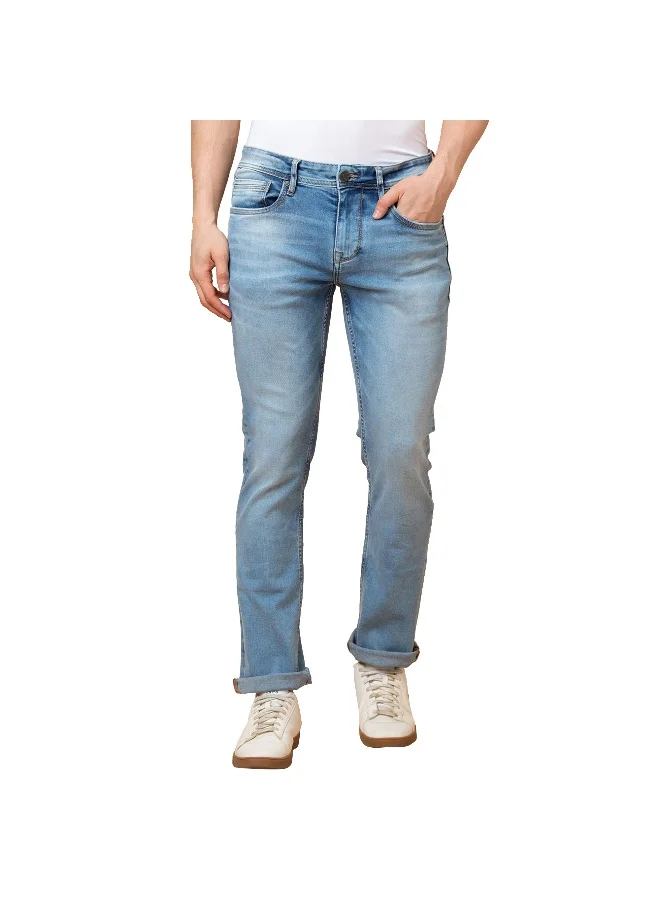 Being Human Mens Mid Tone Straight Fit Denims