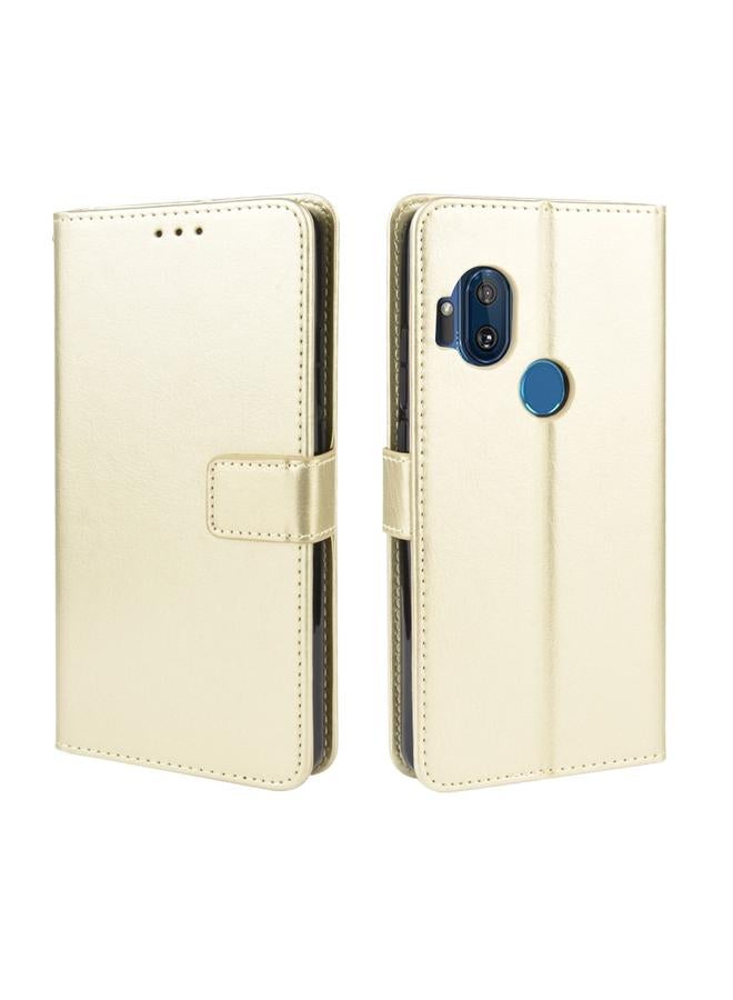 S-TOP Case For Motorola One Hyper Retro Crazy Horse Texture Horizontal Flip Leather Case with Holder & Card Slots & Photo Frame - Image 1