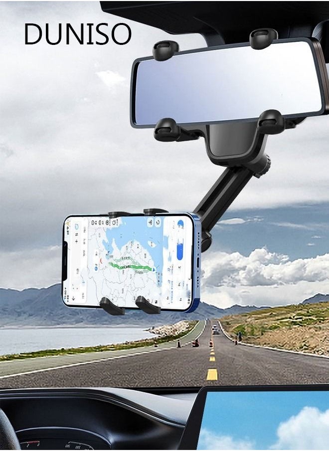 Rearview Mirror Phone Holder for Car-360° Rotatable and Retractable Car Phone Holder with Adjustable Length Upgraded Multifunctional Rearview Mirror Phone Holder for All Mobile Phones and All Car - pzsku/Z31A114370F9CAAEB2C81Z/45/_/1683176606/feca58eb-e110-4cf6-97d0-162d5cccf6e6