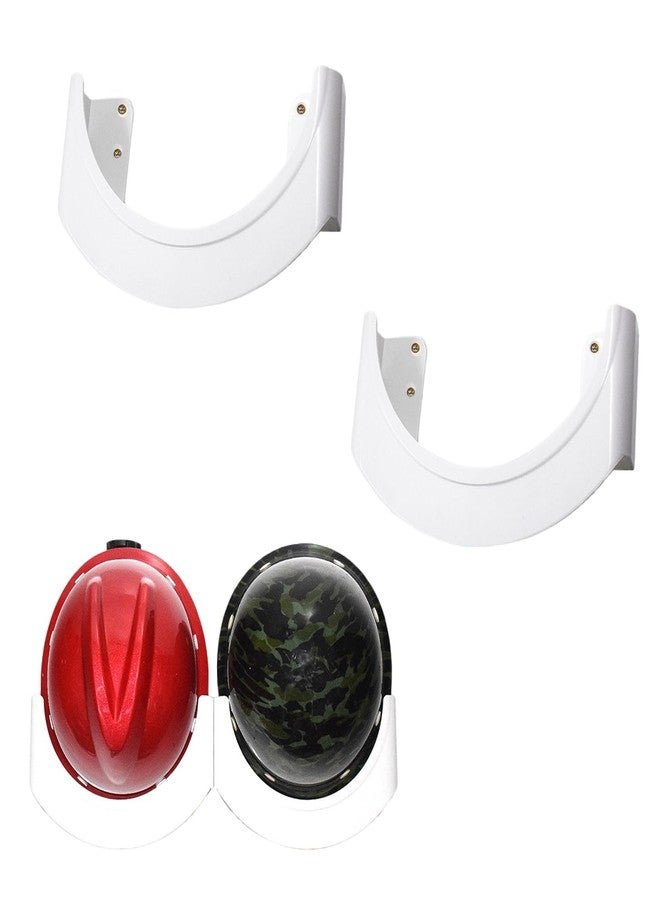 WLSANX Hard Hat Rack 2 Pack, Hard Hat Storage Rack Hard Hat Helmet Holder,Hard Hat Placement Hanging Rack for Workshop Office Living, Hard Hat Rack Display Rack (Simple style) - Image 1